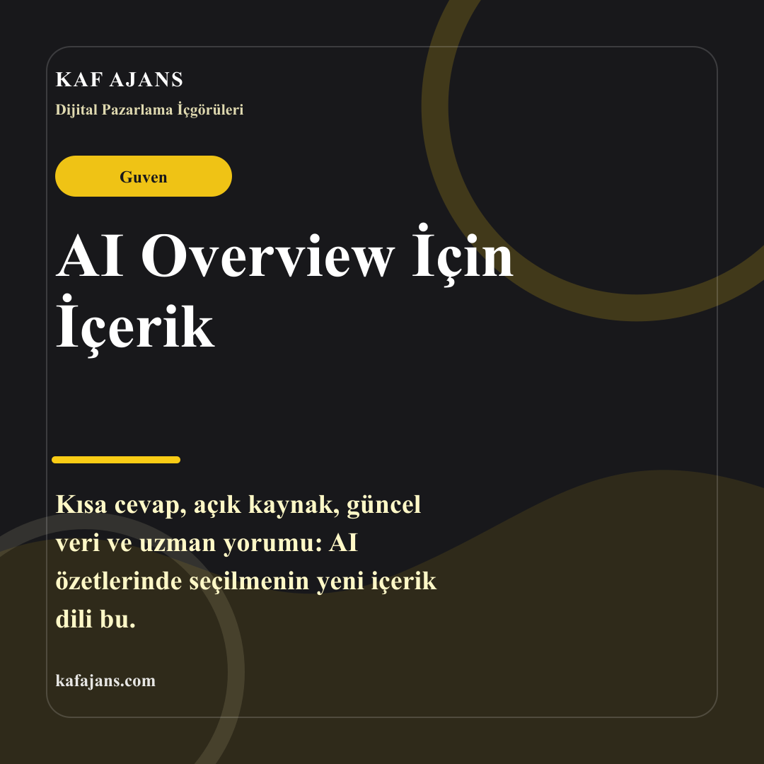 AI Overview İçin İçerik