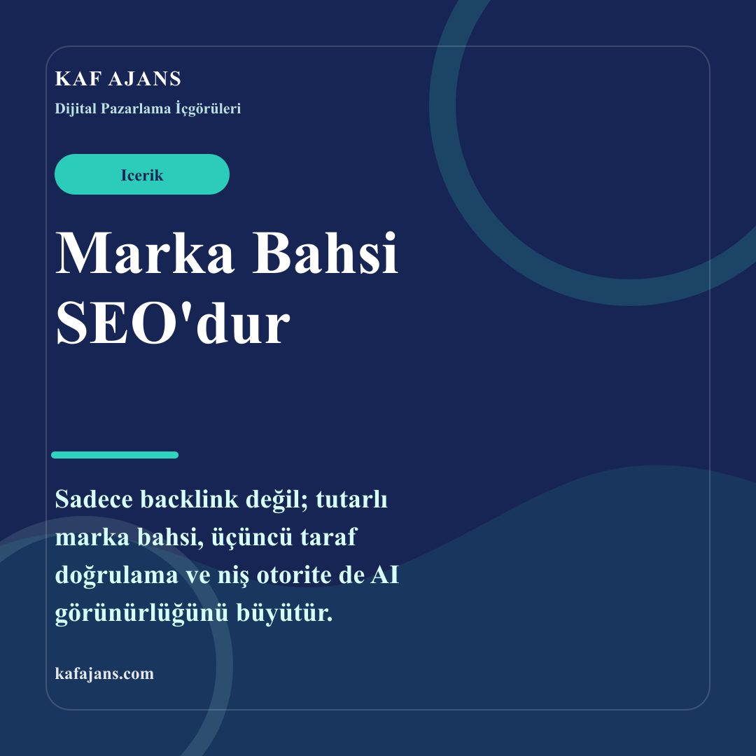 Marka Bahsi SEO'dur