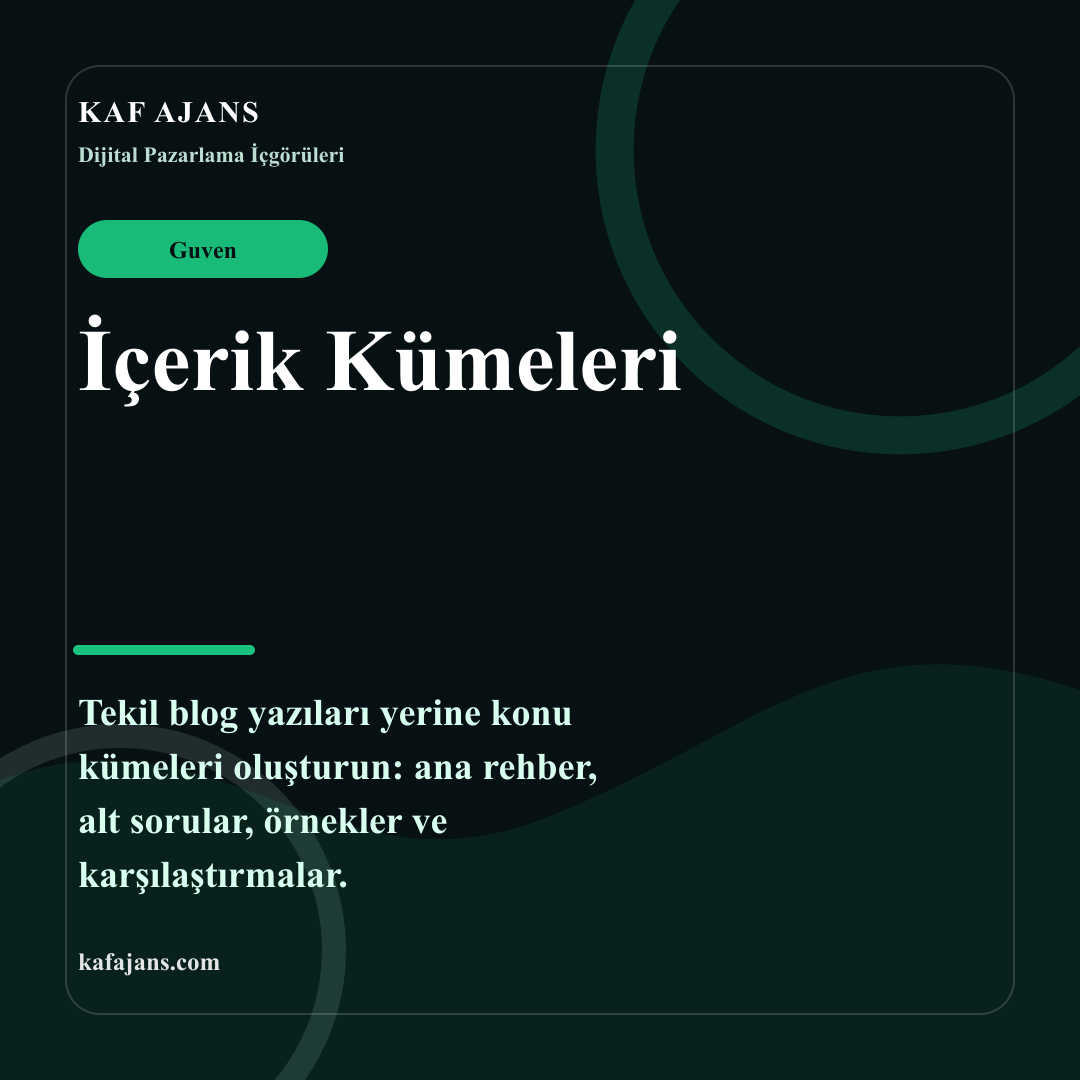 İçerik Kümeleri