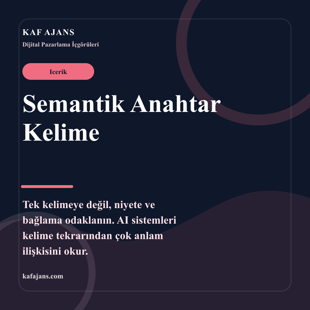 Semantik Anahtar Kelime