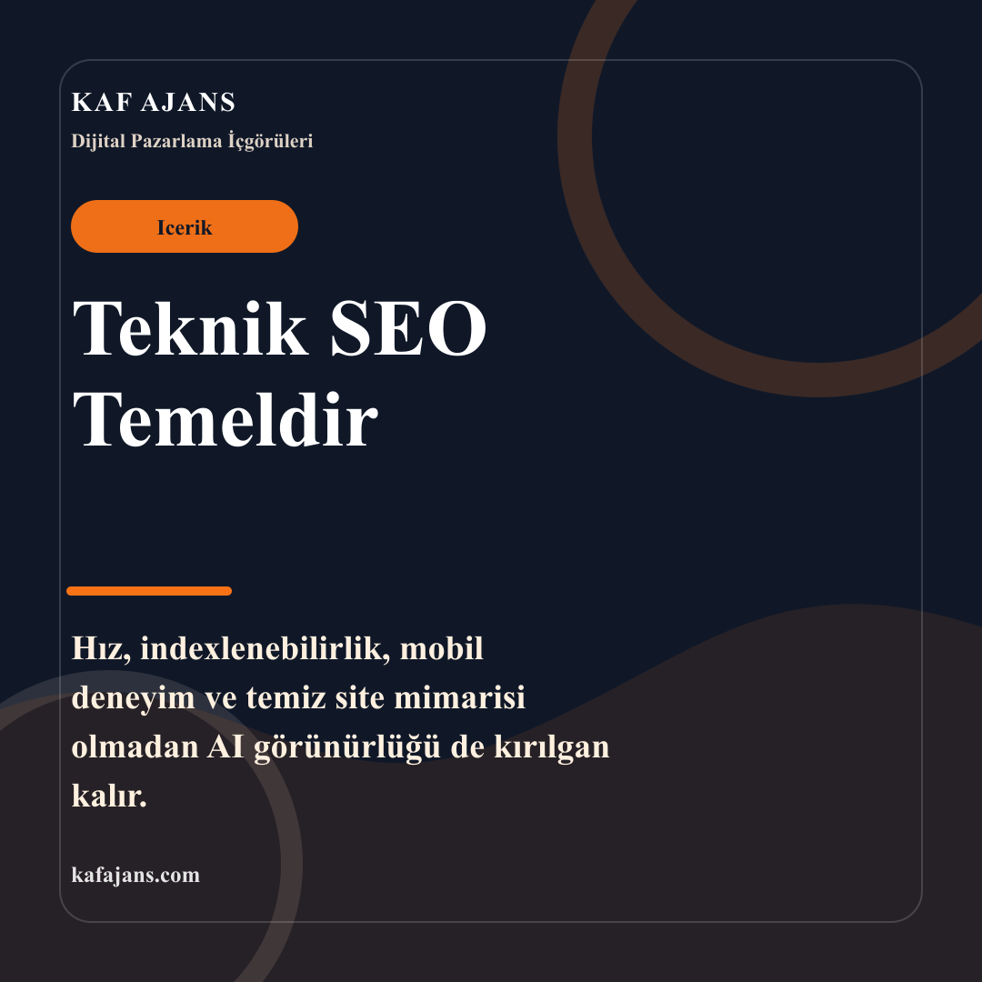 Teknik SEO Temeldir
