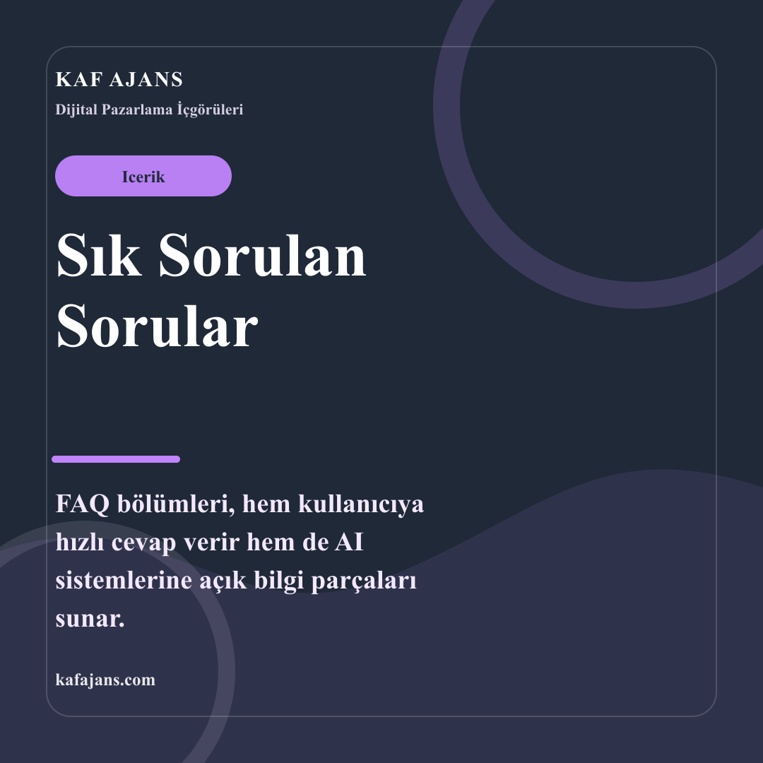 Sık Sorulan Sorular