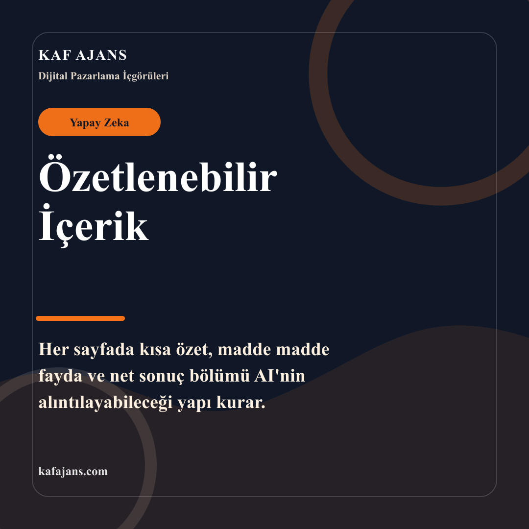 Özetlenebilir İçerik