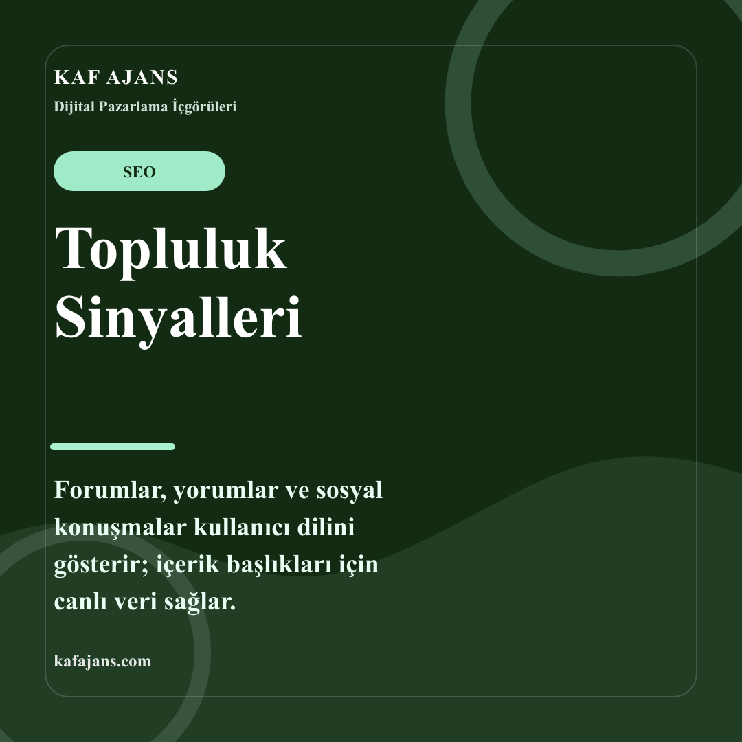 Topluluk Sinyalleri