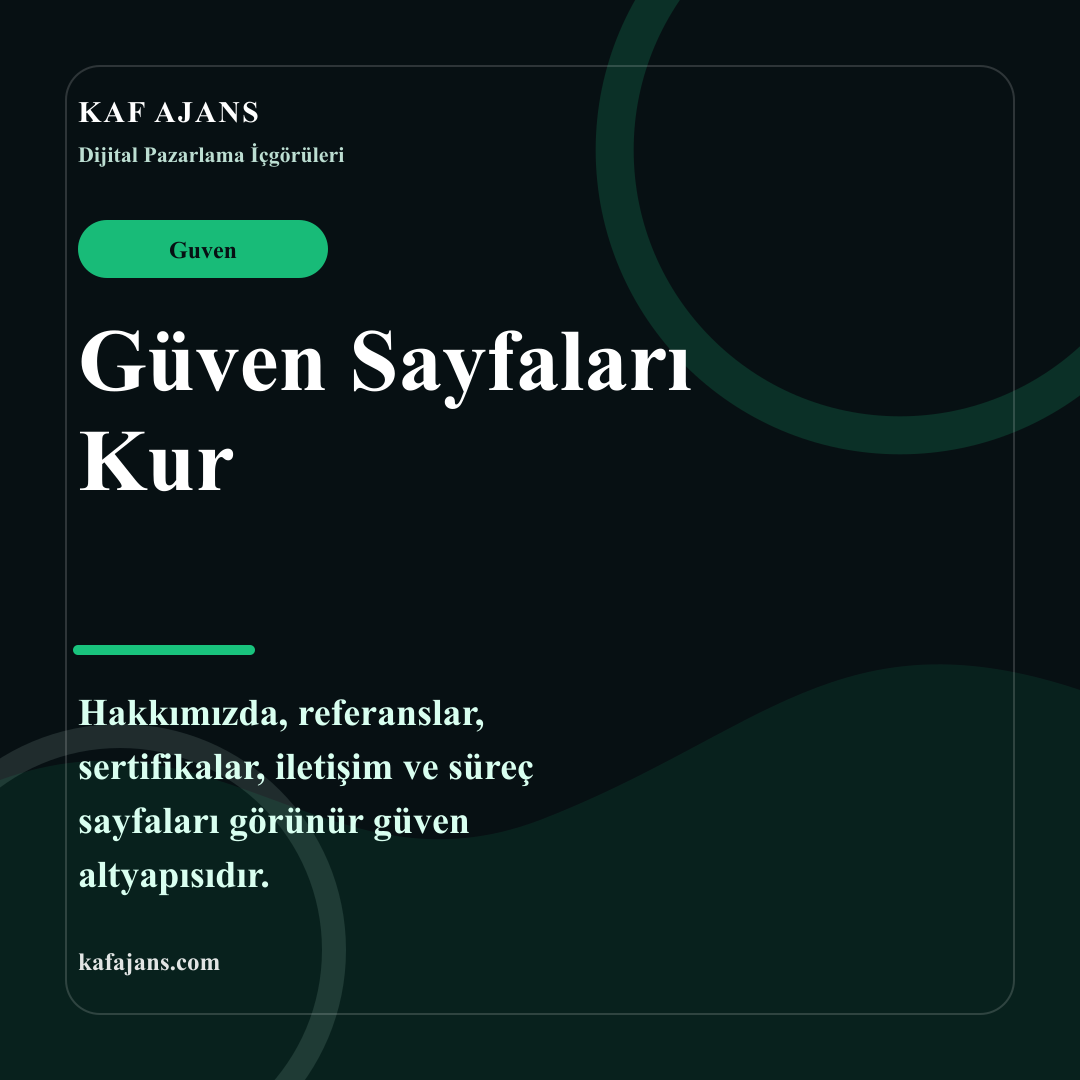 Güven Sayfaları Kur